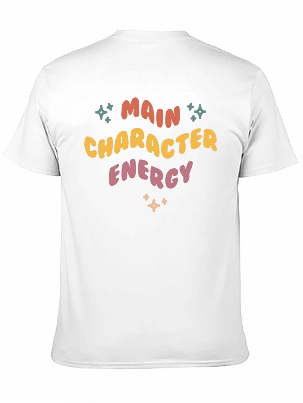 Main Character Energy T-Shirt - Retro Style Black Tee