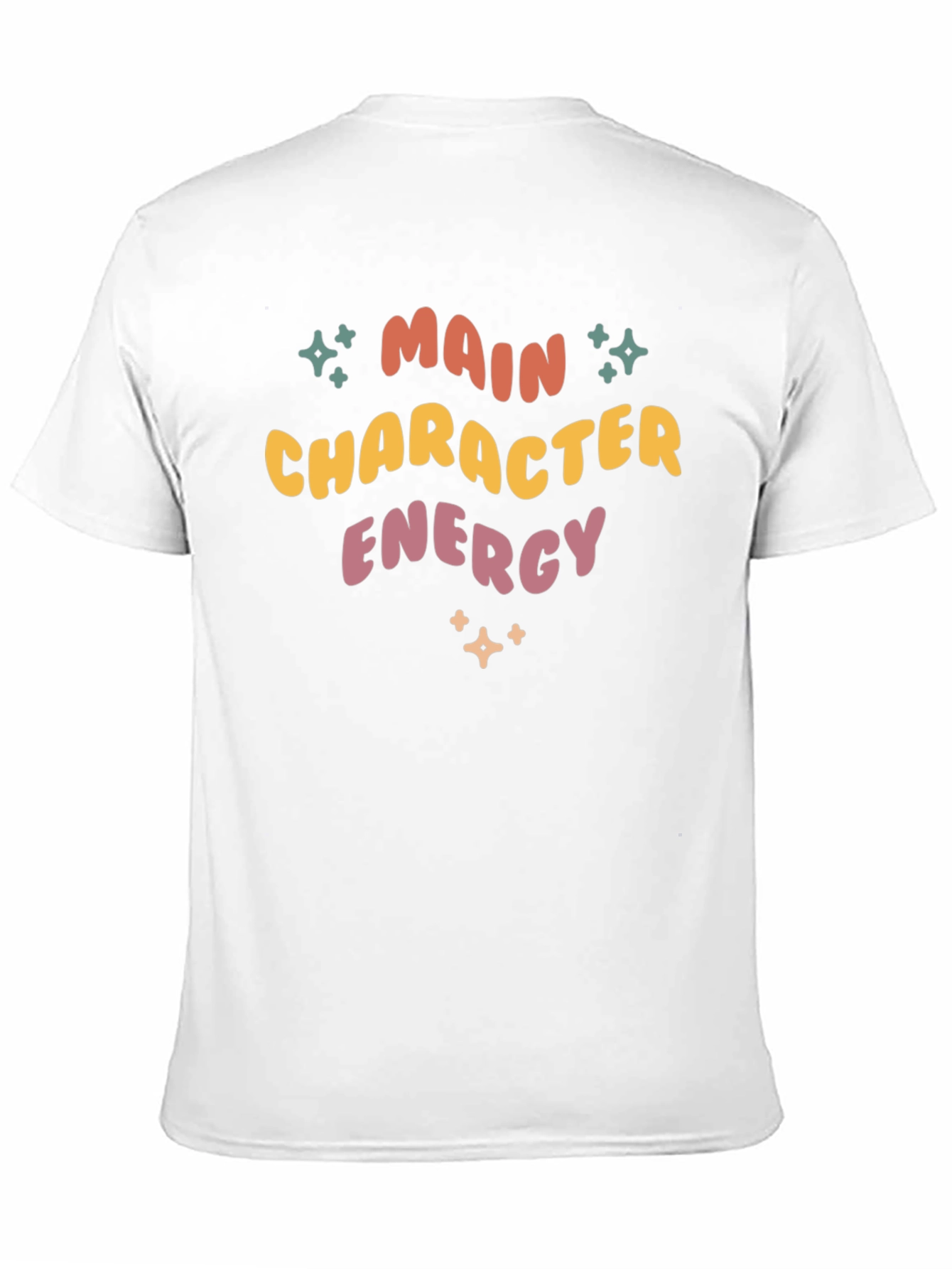 Main Character Energy T-Shirt - Retro Style Black Tee