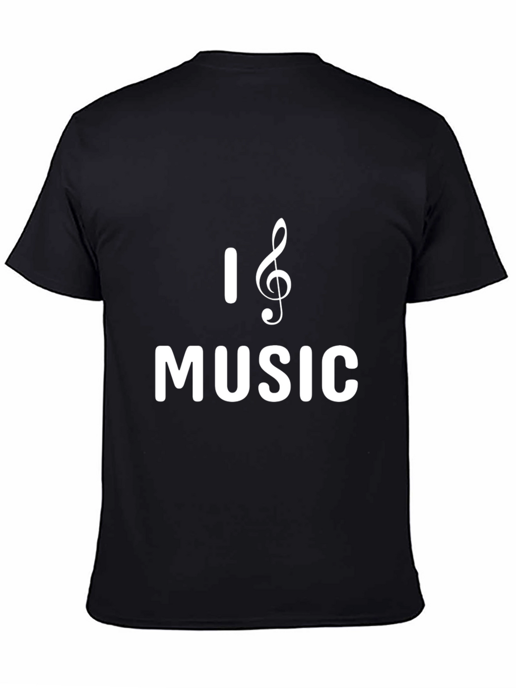 I Love Music T-Shirt - Classic Black Tee