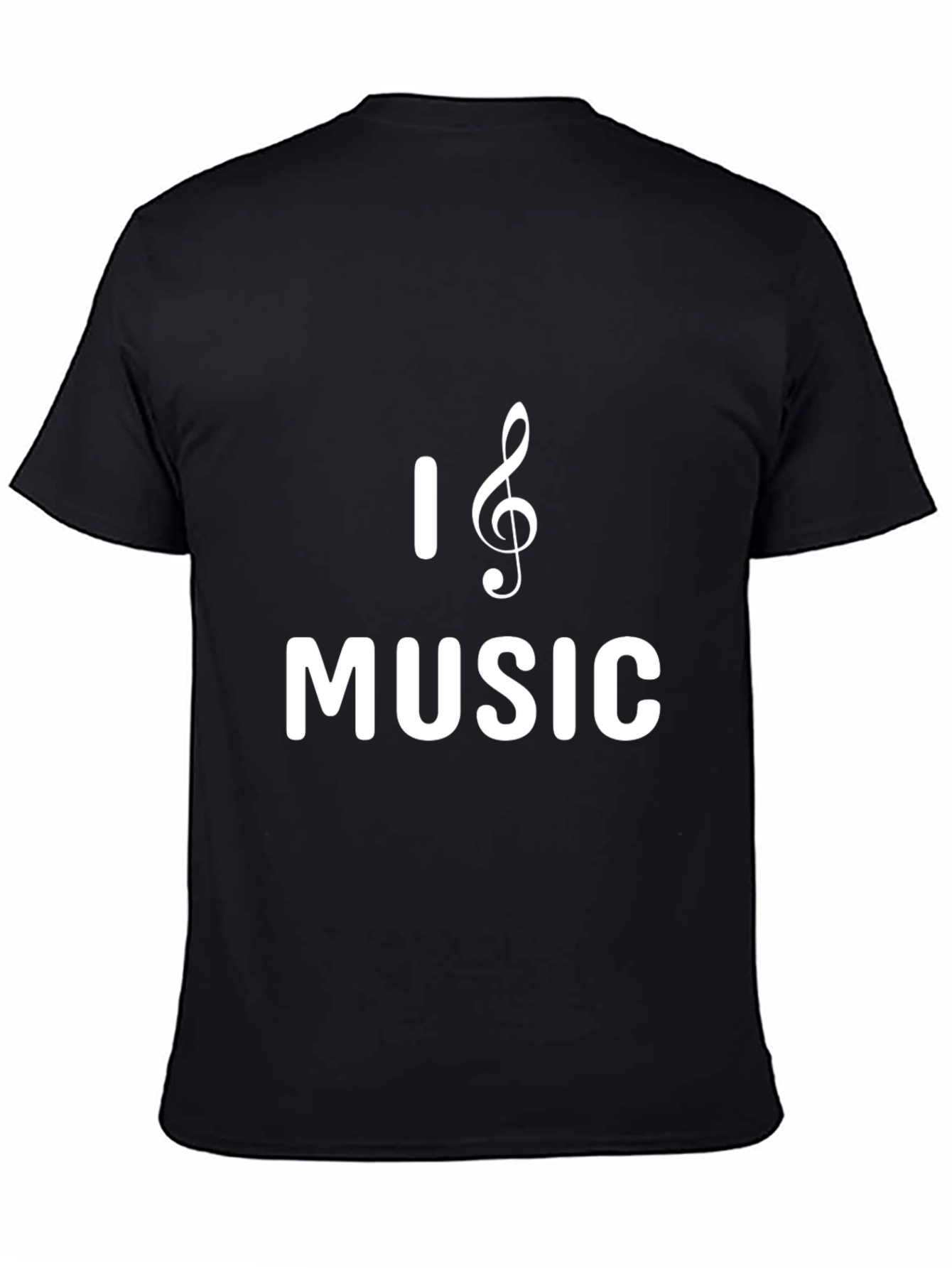 I Love Music T-Shirt - Classic Black Tee