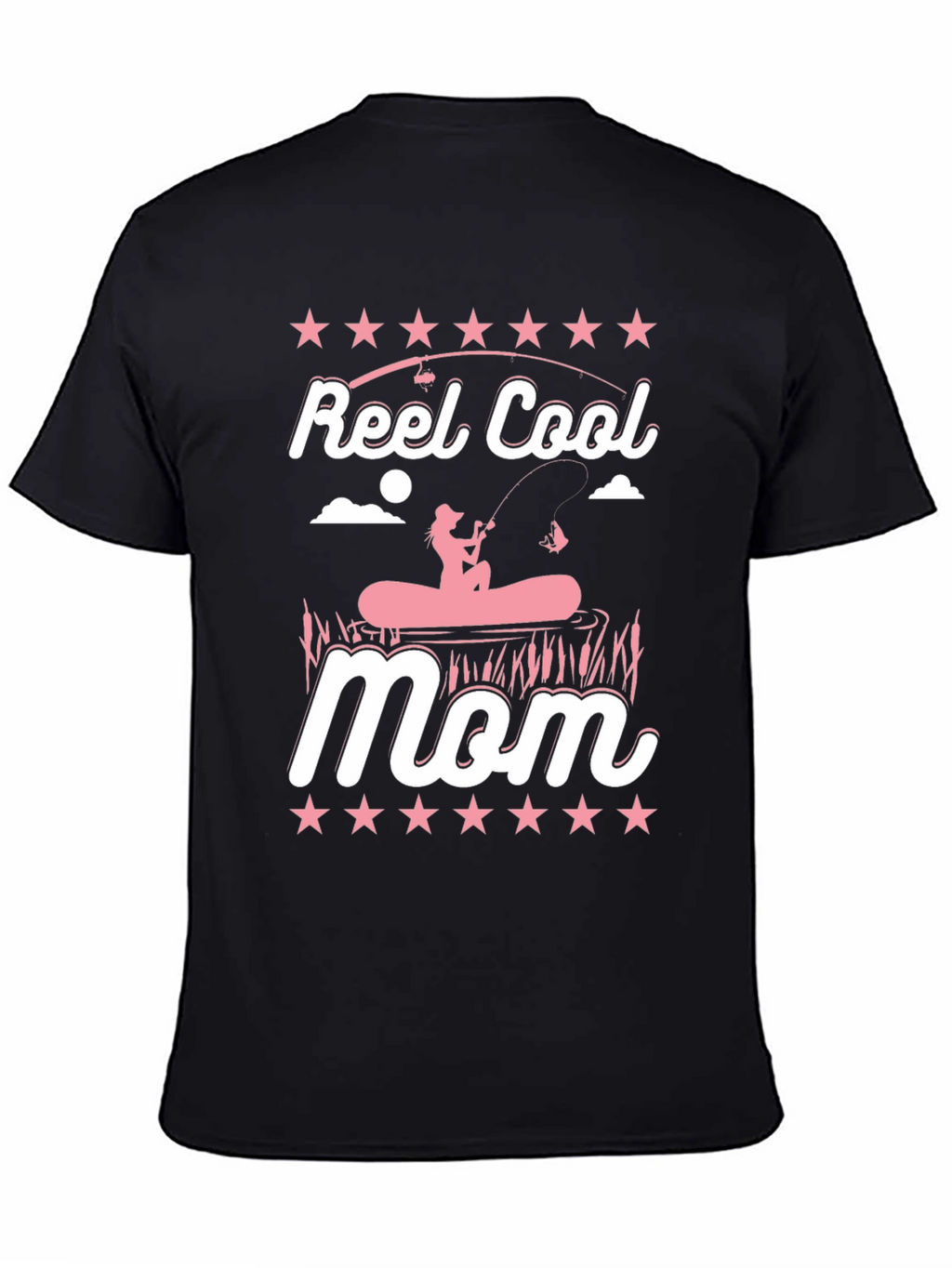 Reel Cool Mom T-Shirt Fishing Graphic Tee
