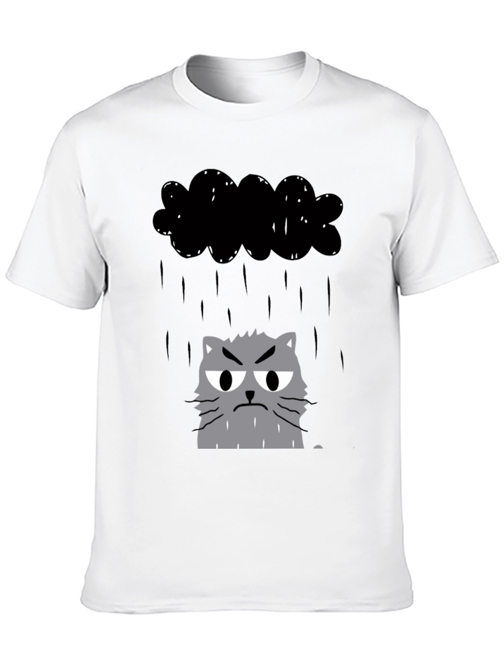 Grumpy Cat in Raincloud Graphic Tee