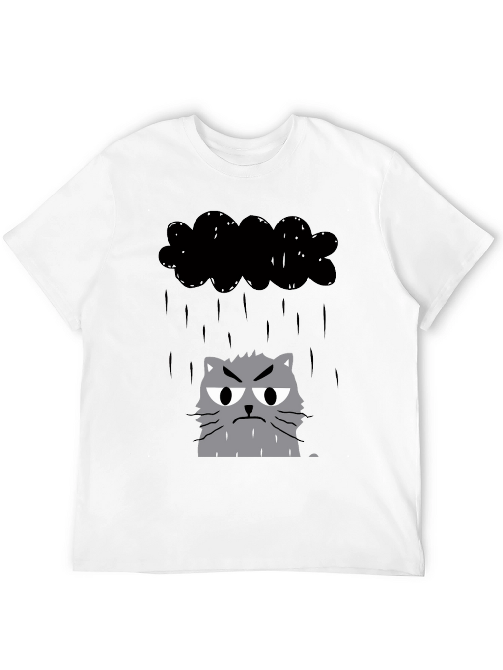 Grumpy Cat in Raincloud Graphic Tee