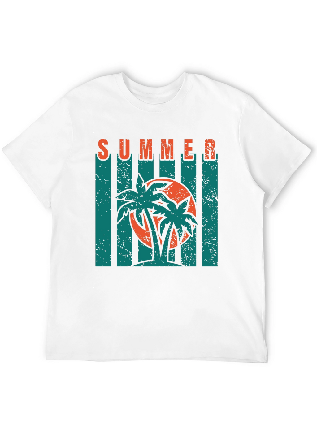 Summer Palm Tree Graphic T-Shirt