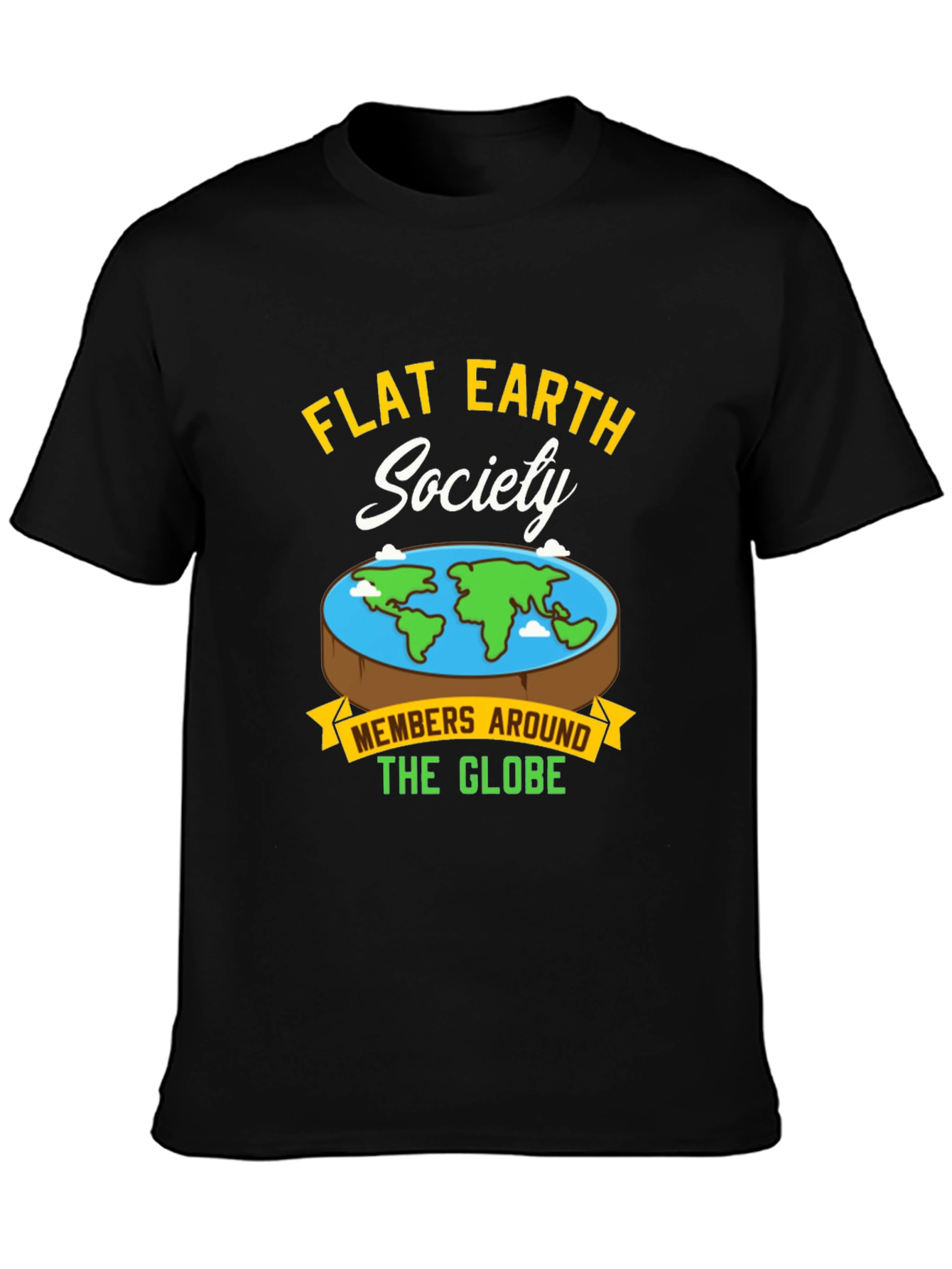 Flat Earth Society Graphic T-Shirt