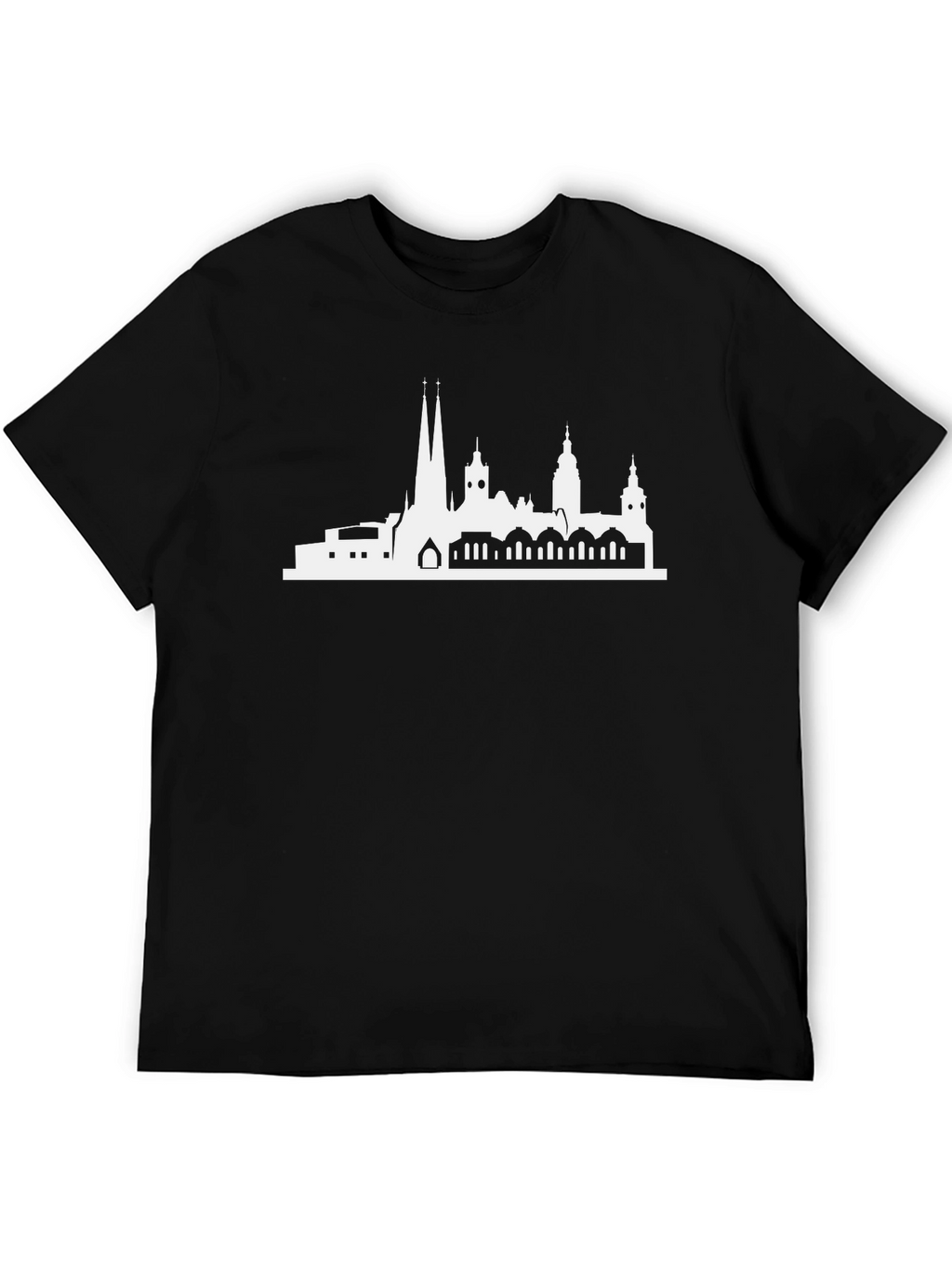 City Skyline Graphic Black T-Shirt