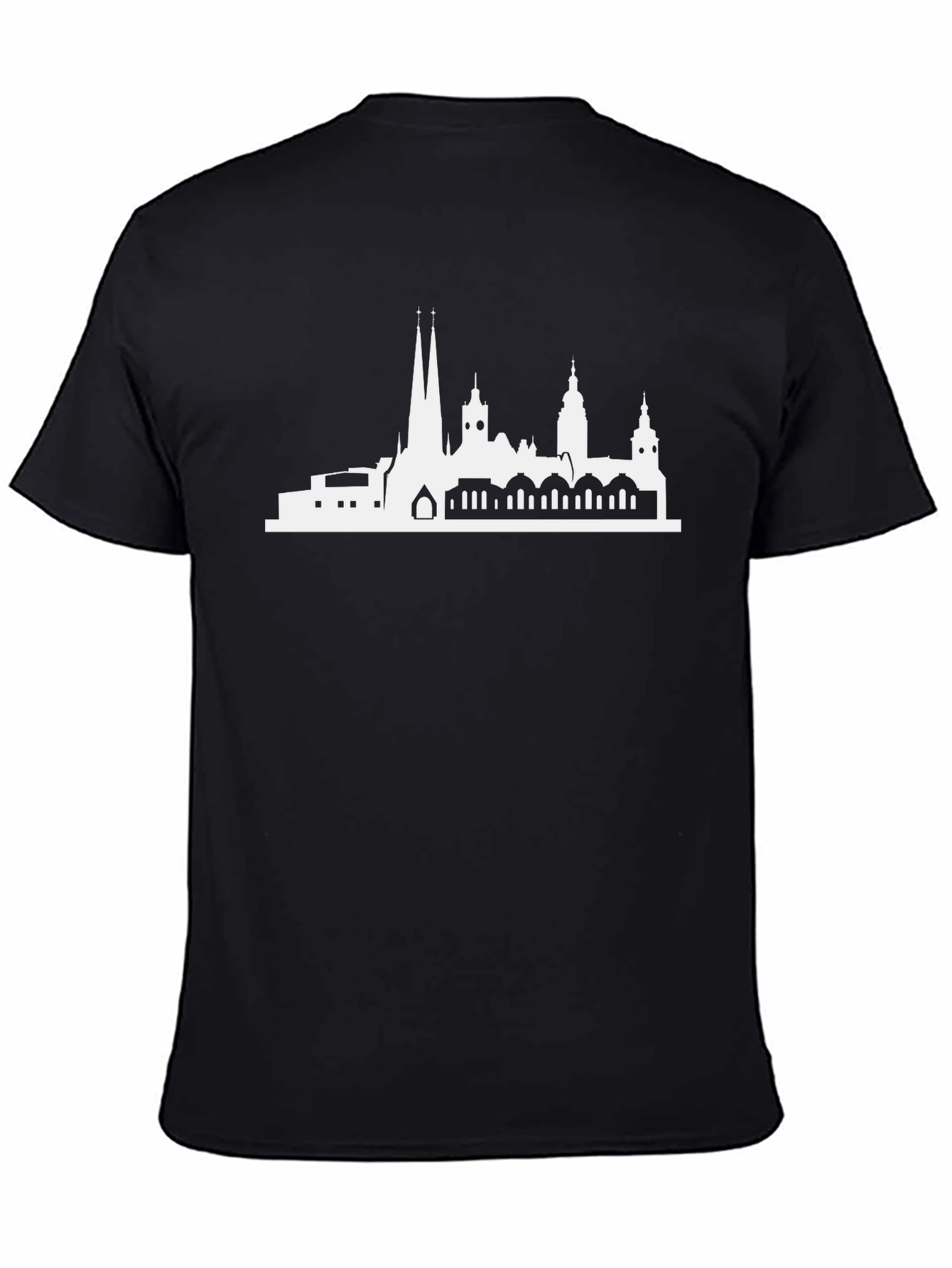 City Skyline Graphic Black T-Shirt
