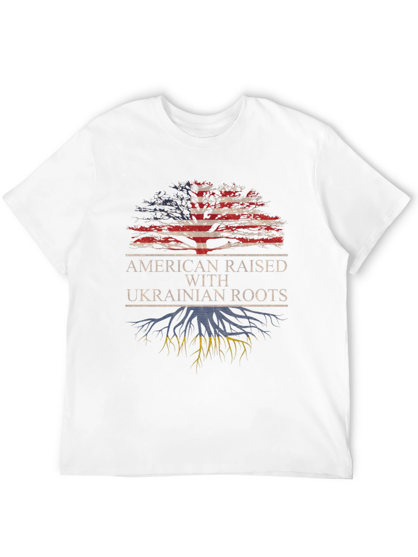 American Raised Ukrainian Roots T-Shirt