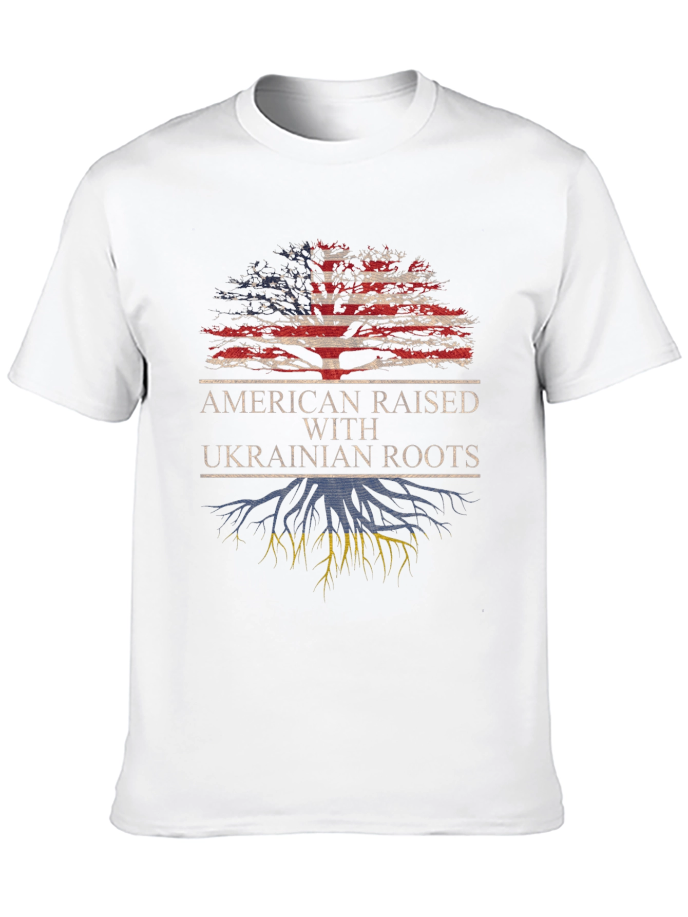 American Raised Ukrainian Roots T-Shirt