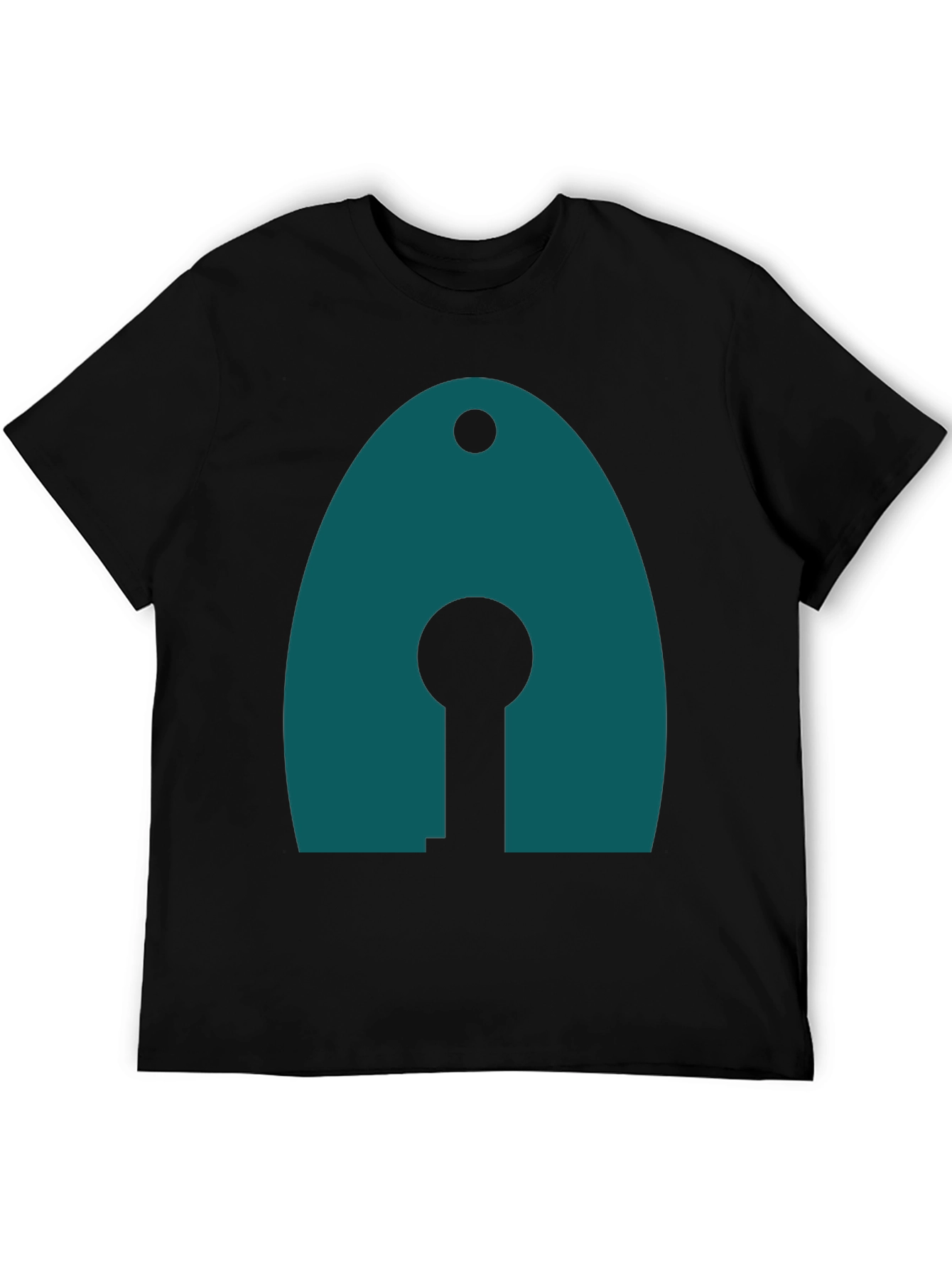 Modern Teal Graphic Tee - Unique Design