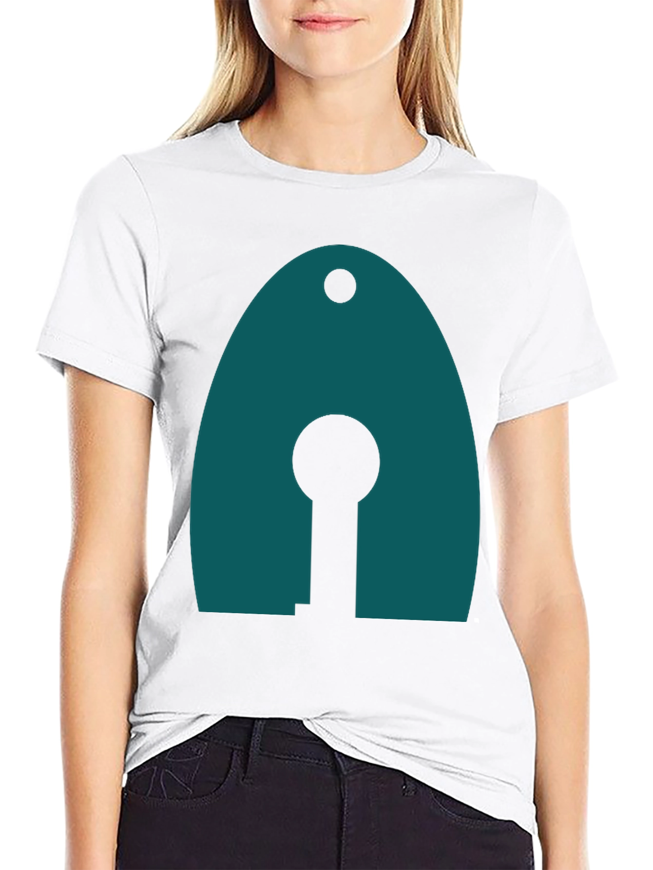 Modern Teal Graphic Tee - Unique Design