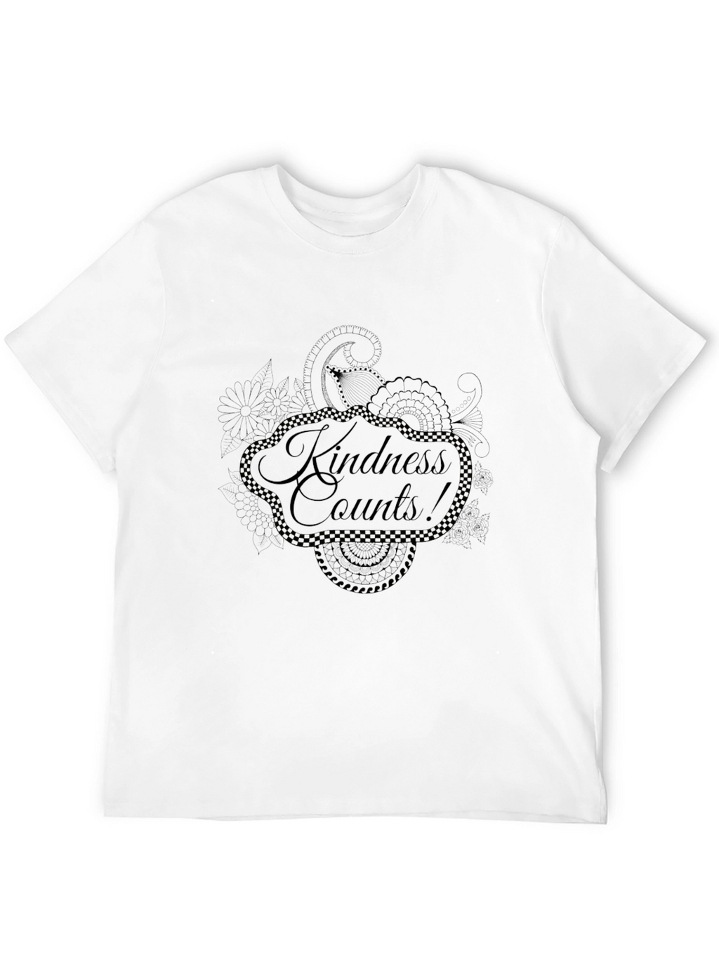 Kindness Counts Black Graphic Tee