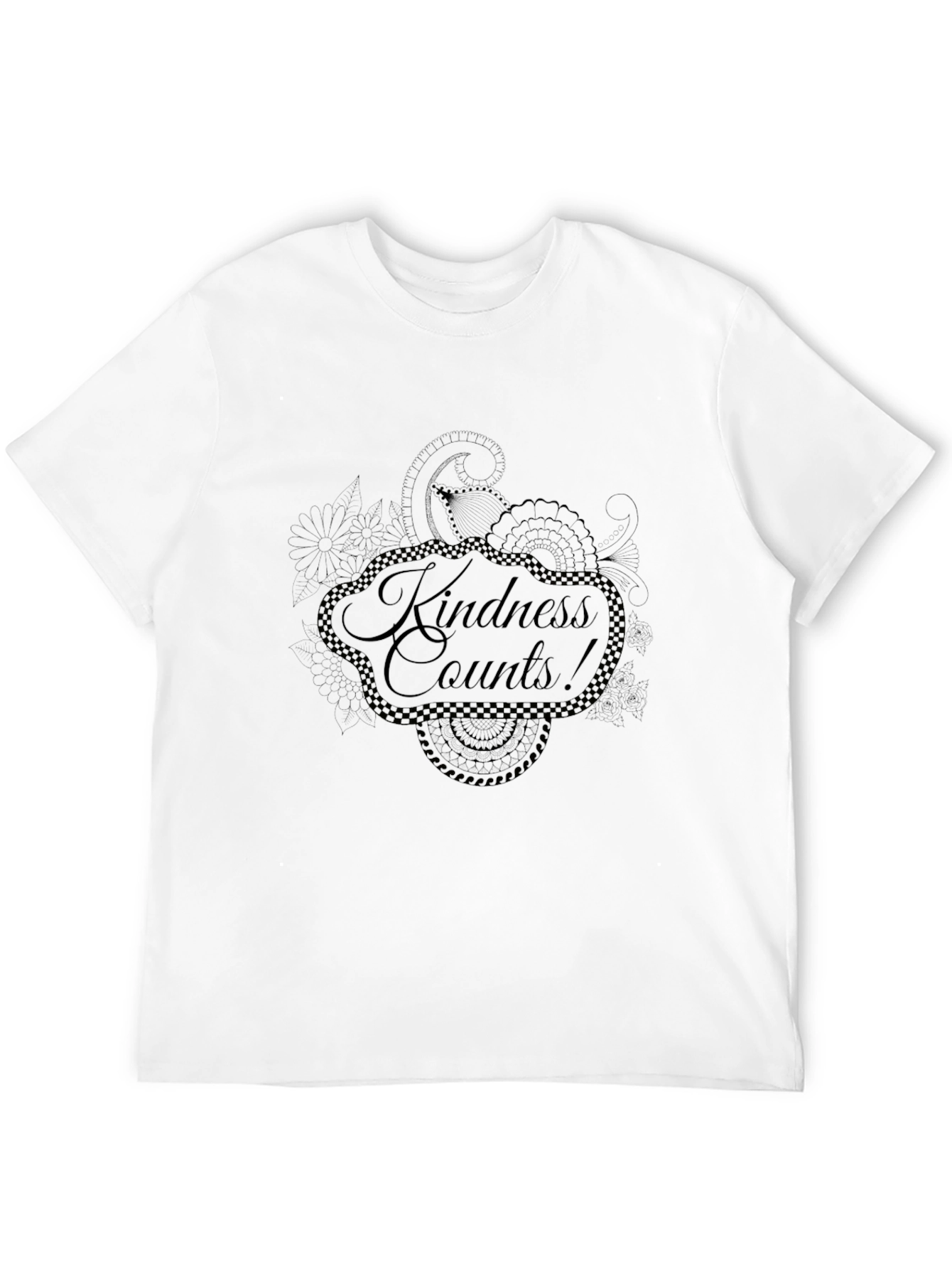 Kindness Counts Black Graphic Tee