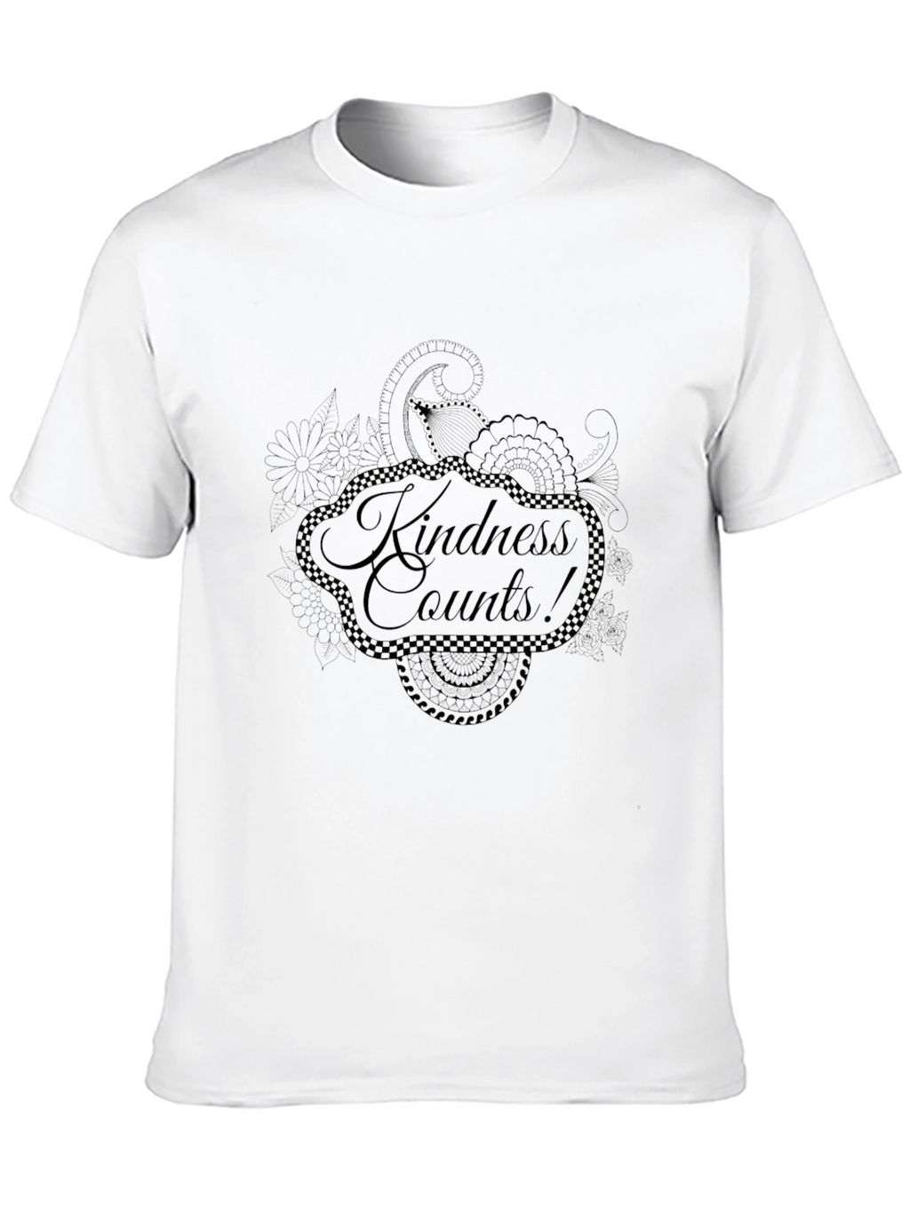 Kindness Counts Black Graphic Tee
