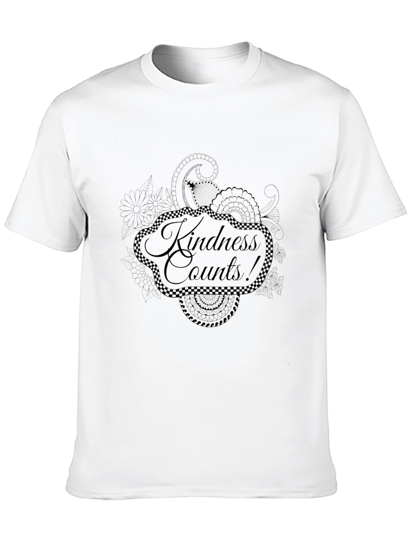 Kindness Counts Black Graphic Tee