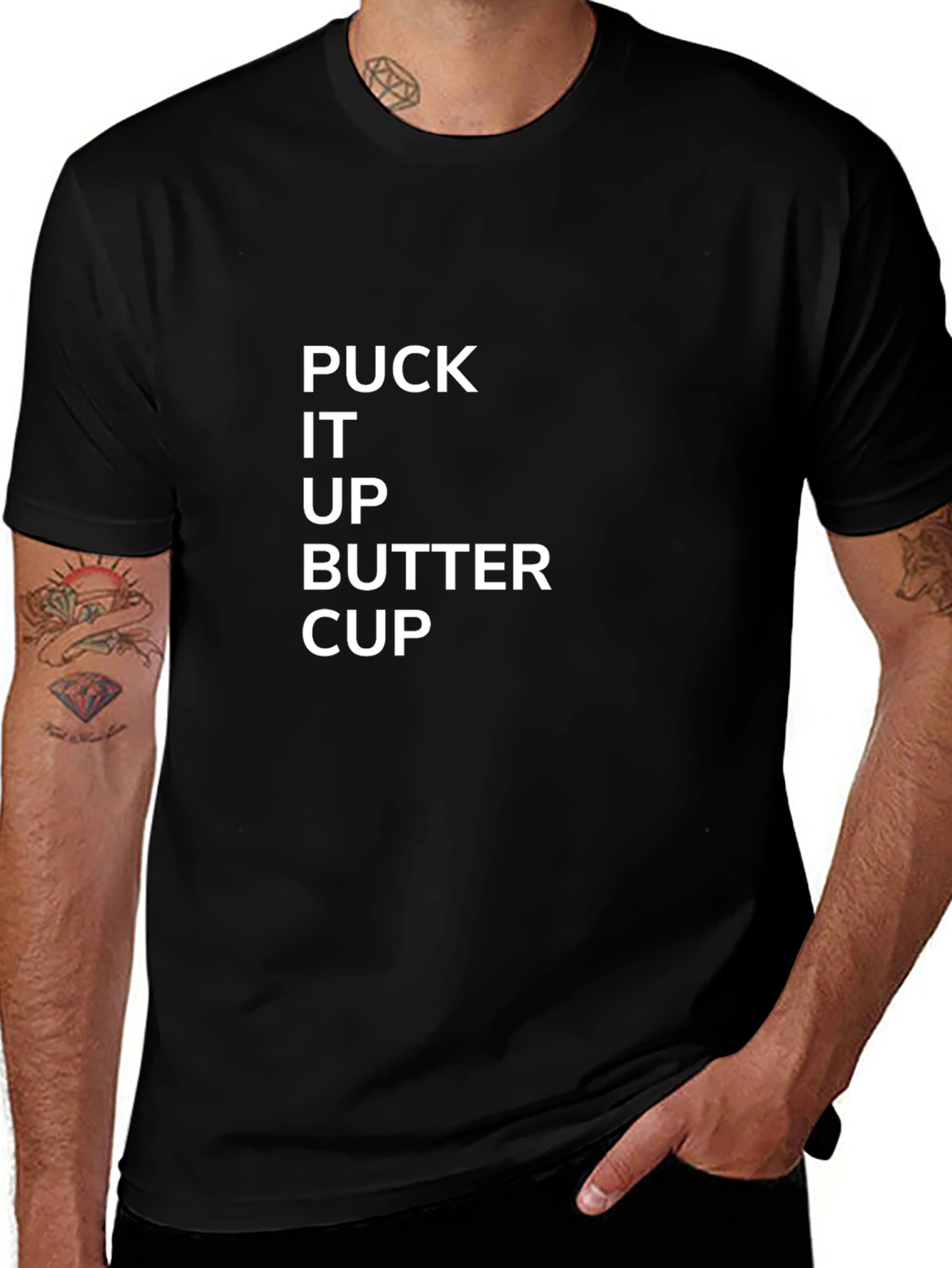 Puck It Up Buttercup T-Shirt - Funny Hockey Tee