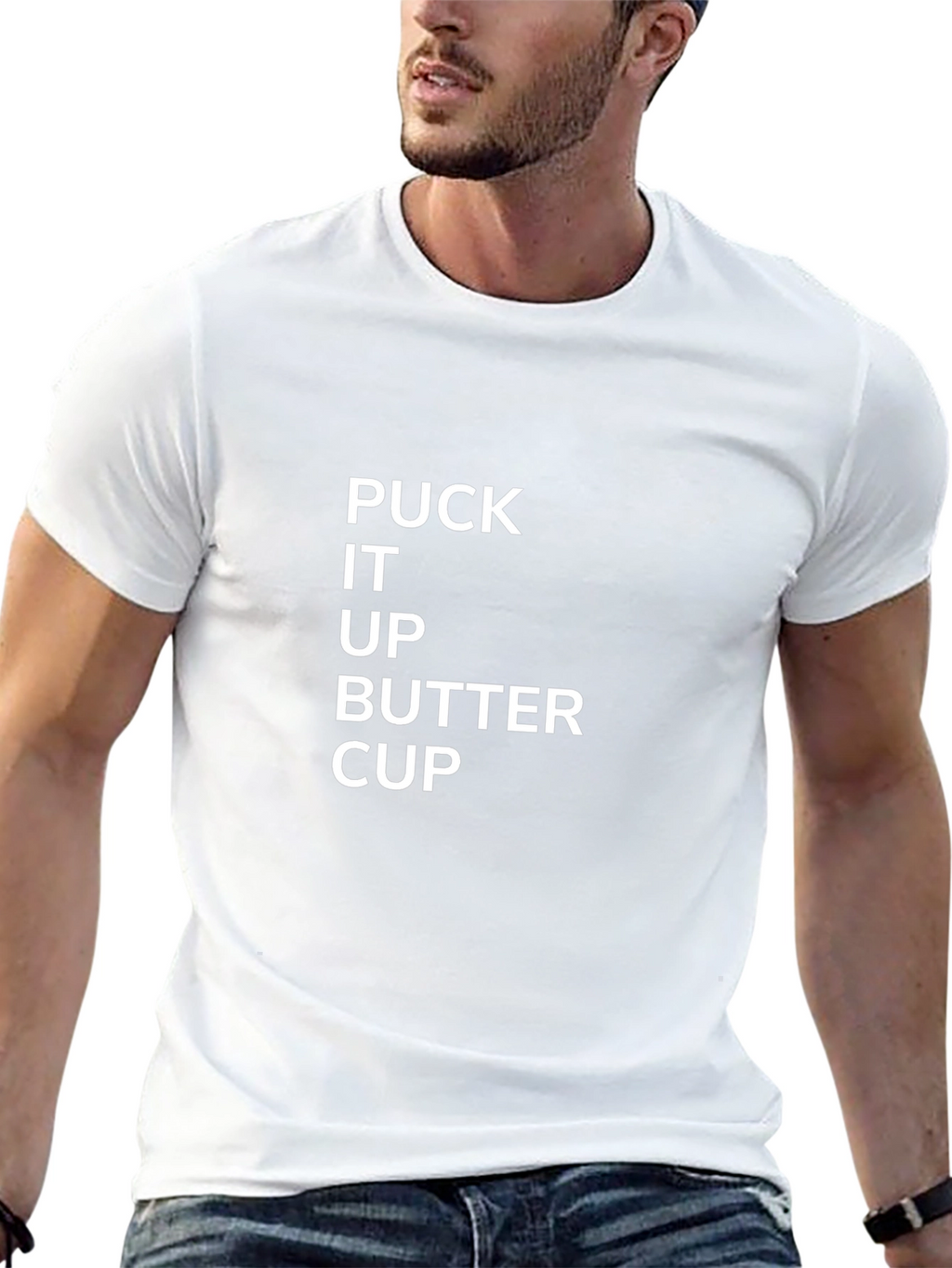 Puck It Up Buttercup T-Shirt - Funny Hockey Tee