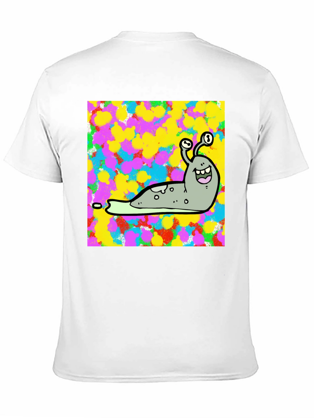Cartoon Snail Graphic Print Black T-Shirt