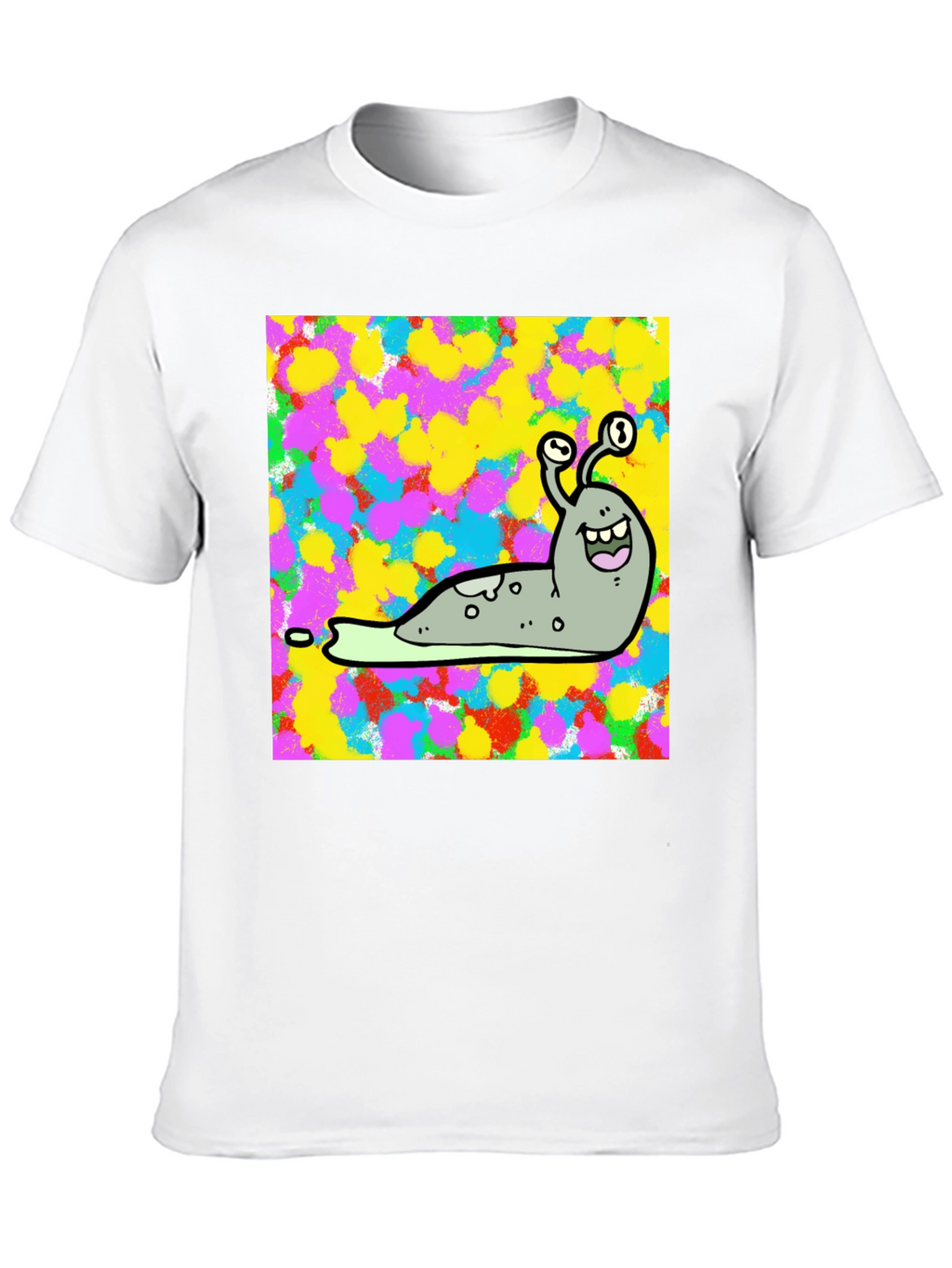 Cartoon Snail Graphic Print Black T-Shirt