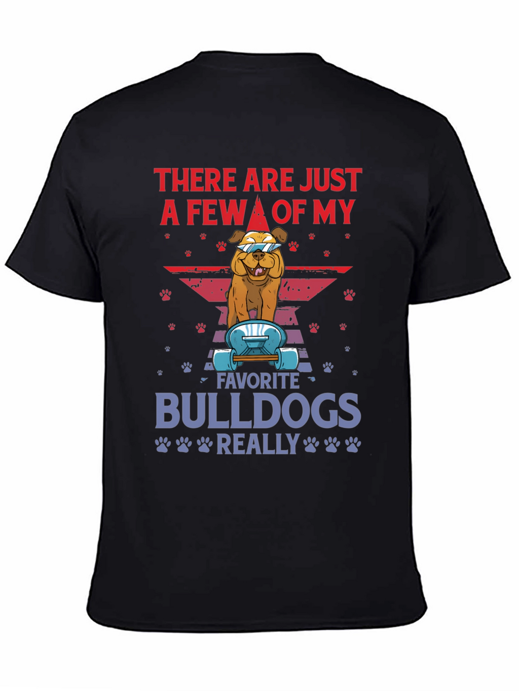 Bulldog Skateboard Graphic Tee - Trendy Dog Lover Shirt