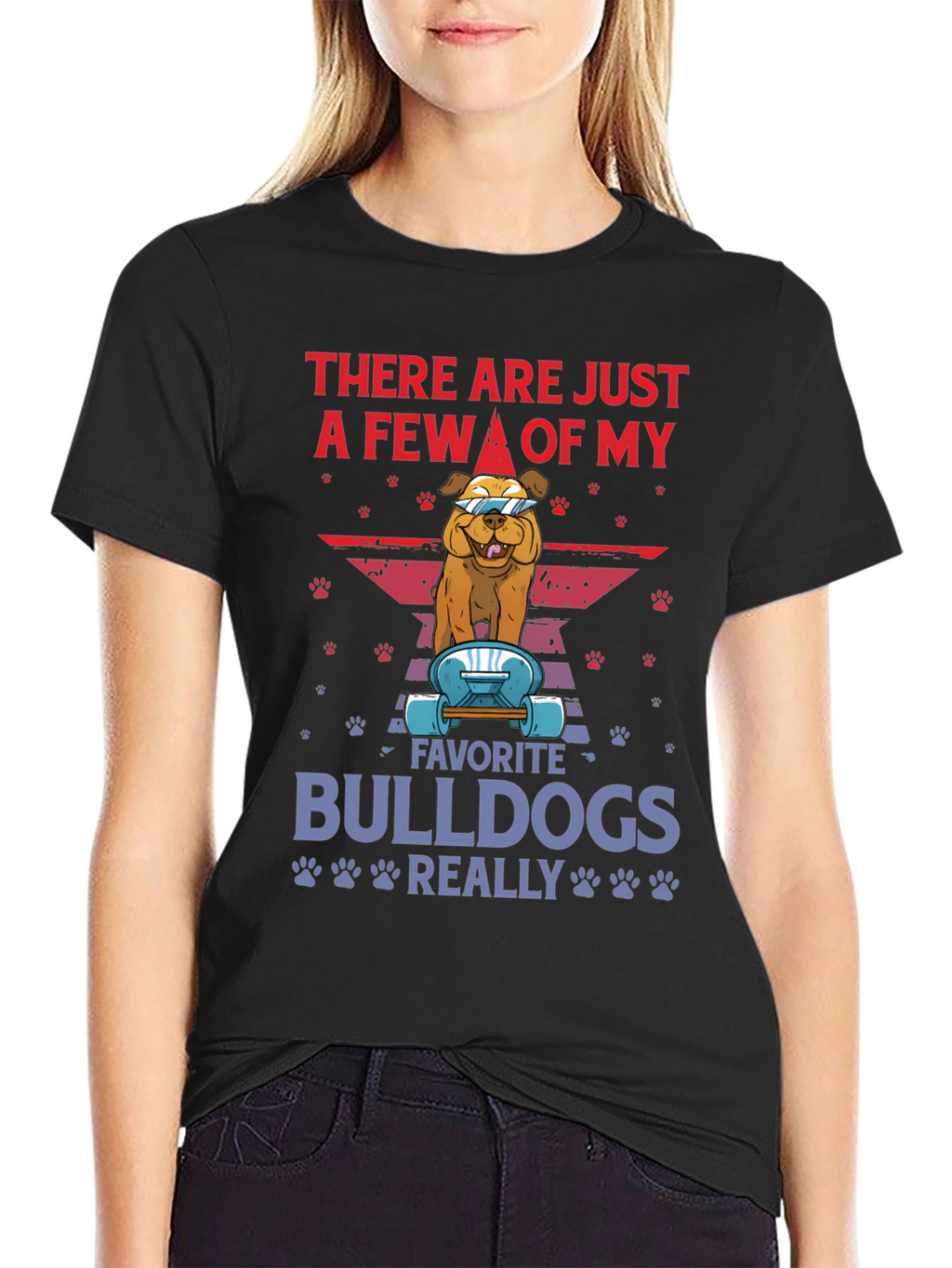 Bulldog Skateboard Graphic Tee - Trendy Dog Lover Shirt
