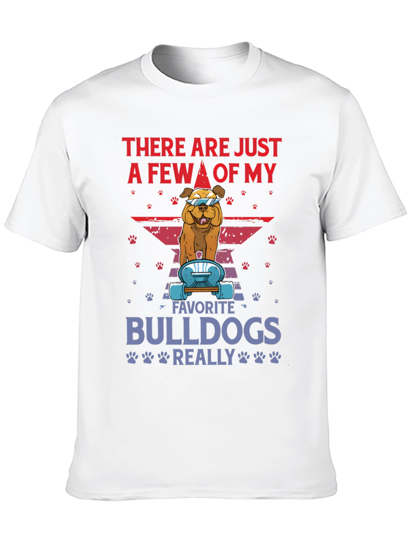 Bulldog Skateboard Graphic Tee - Trendy Dog Lover Shirt