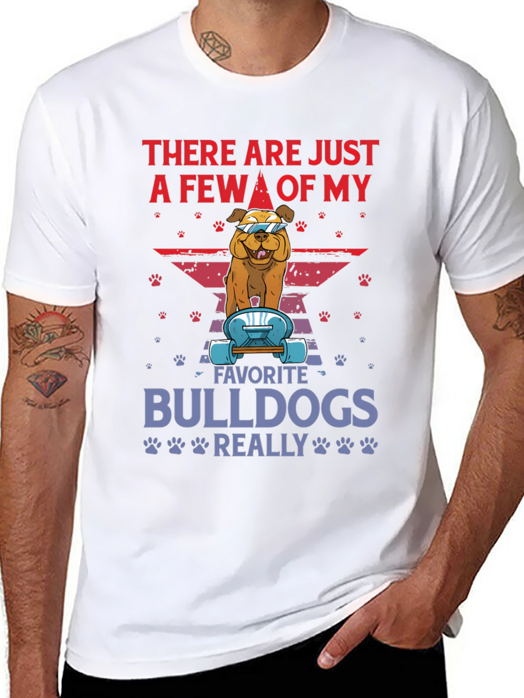 Bulldog Skateboard Graphic Tee - Trendy Dog Lover Shirt