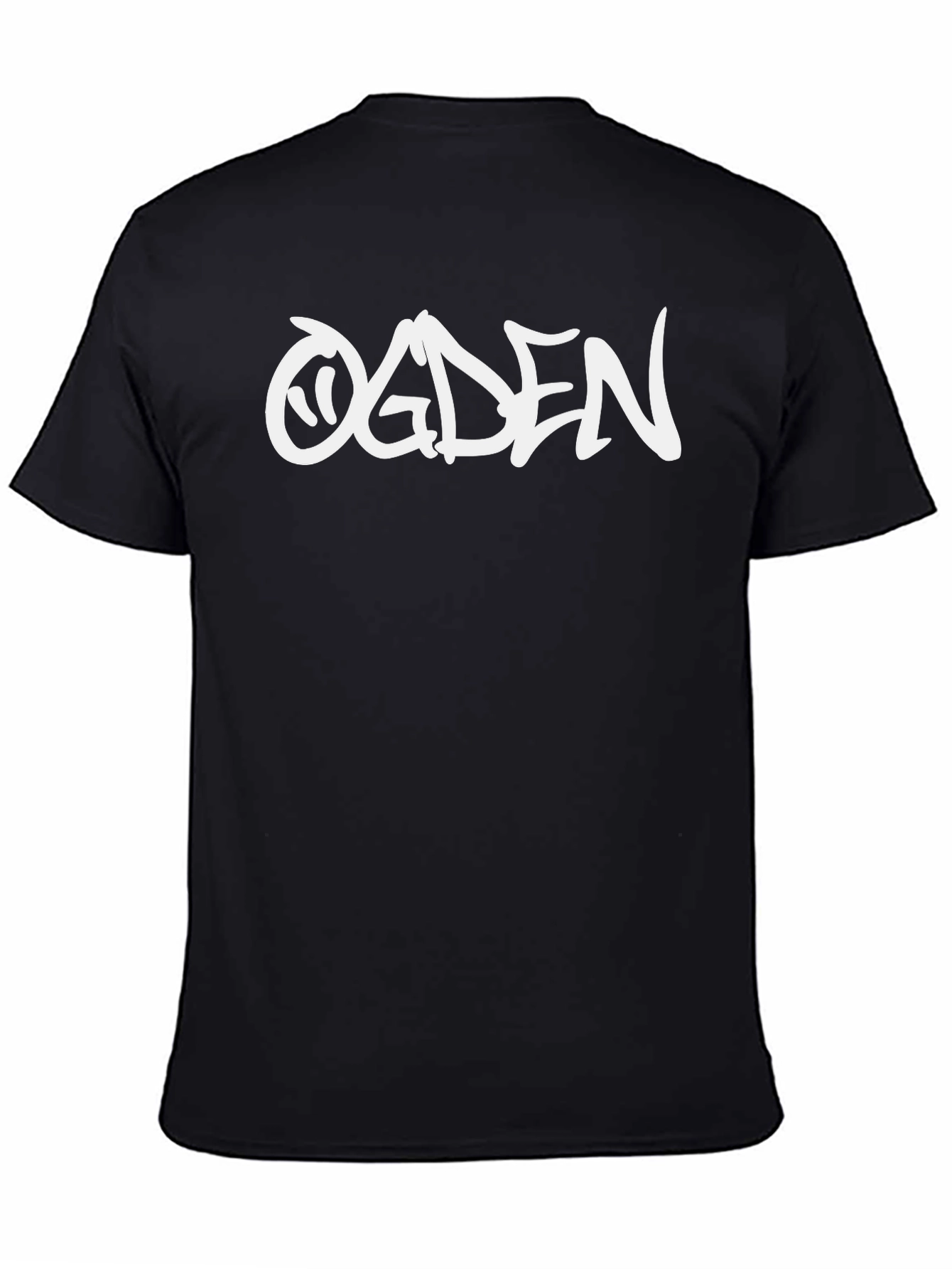 Ogden Graphic Print Black T-Shirt