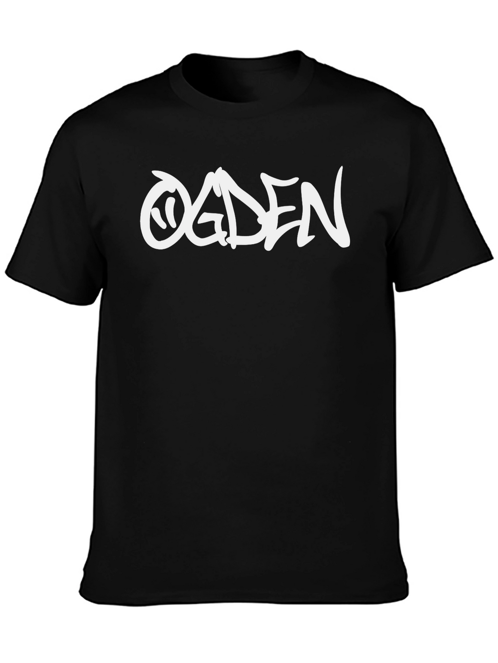 Ogden Graphic Print Black T-Shirt