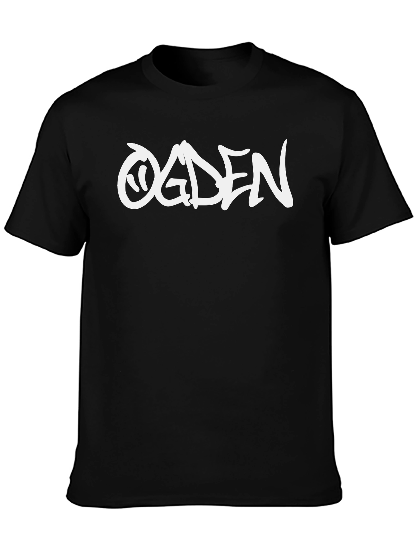Ogden Graphic Print Black T-Shirt