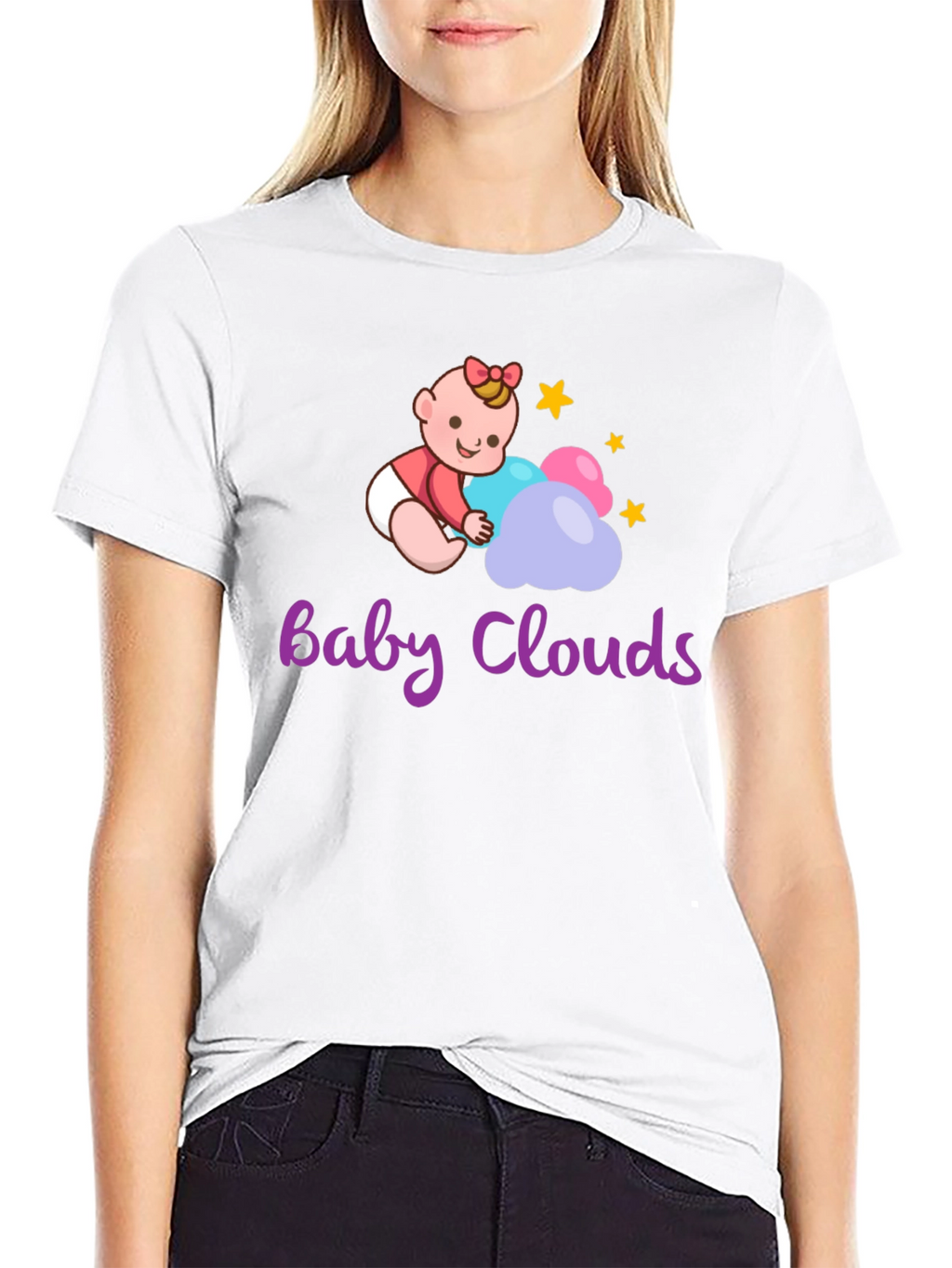 Baby Clouds Graphic T-Shirt - Cute Infant Design