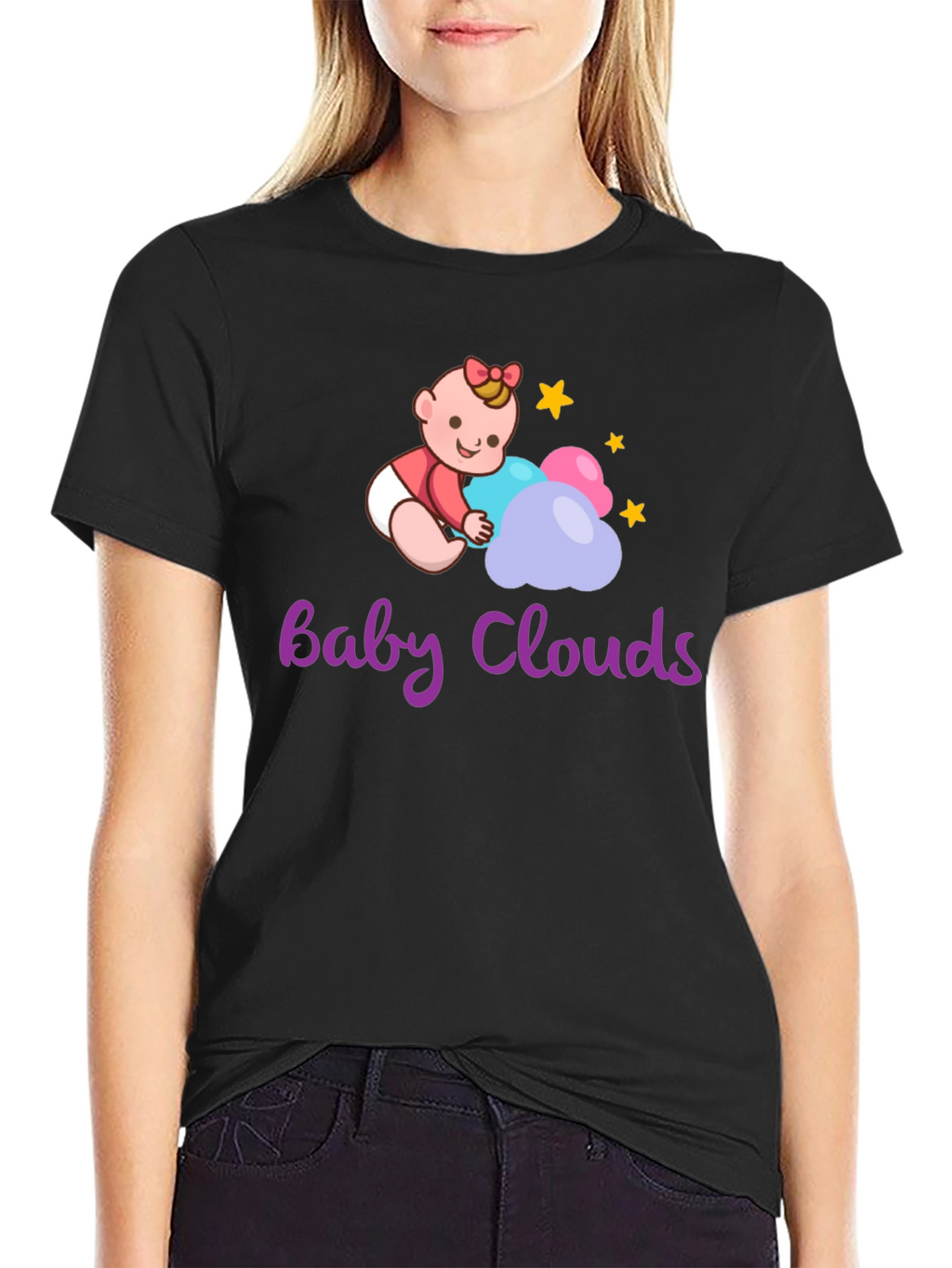 Baby Clouds Graphic T-Shirt - Cute Infant Design