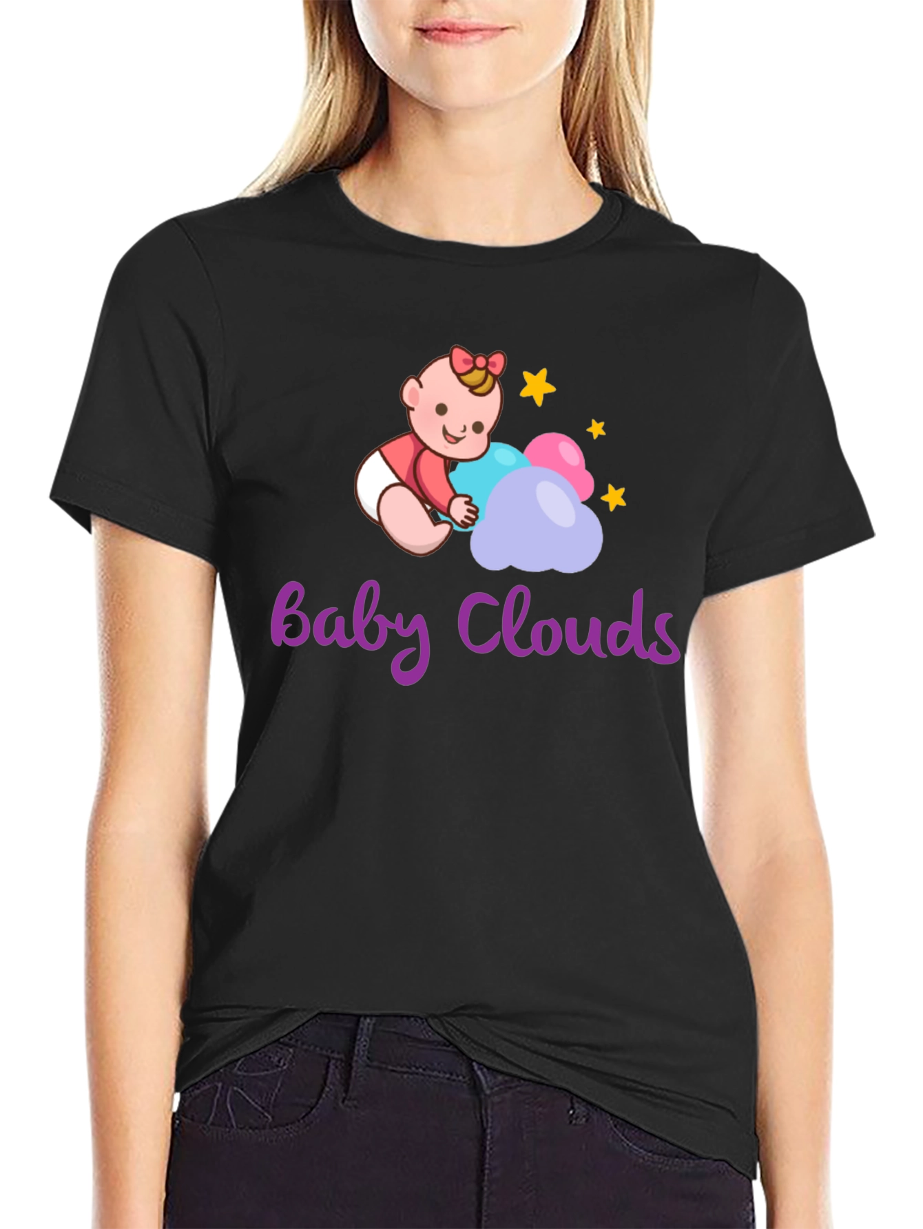 Baby Clouds Graphic T-Shirt - Cute Infant Design