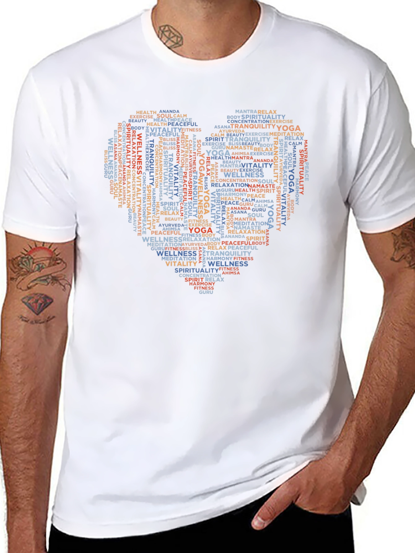 Yoga Heart T-Shirt - Wellness & Spirituality Design