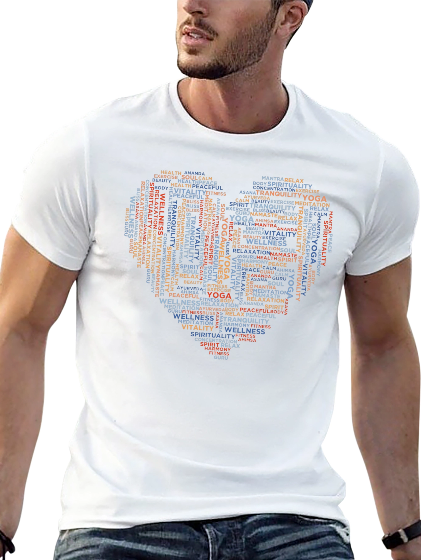 Yoga Heart T-Shirt - Wellness & Spirituality Design
