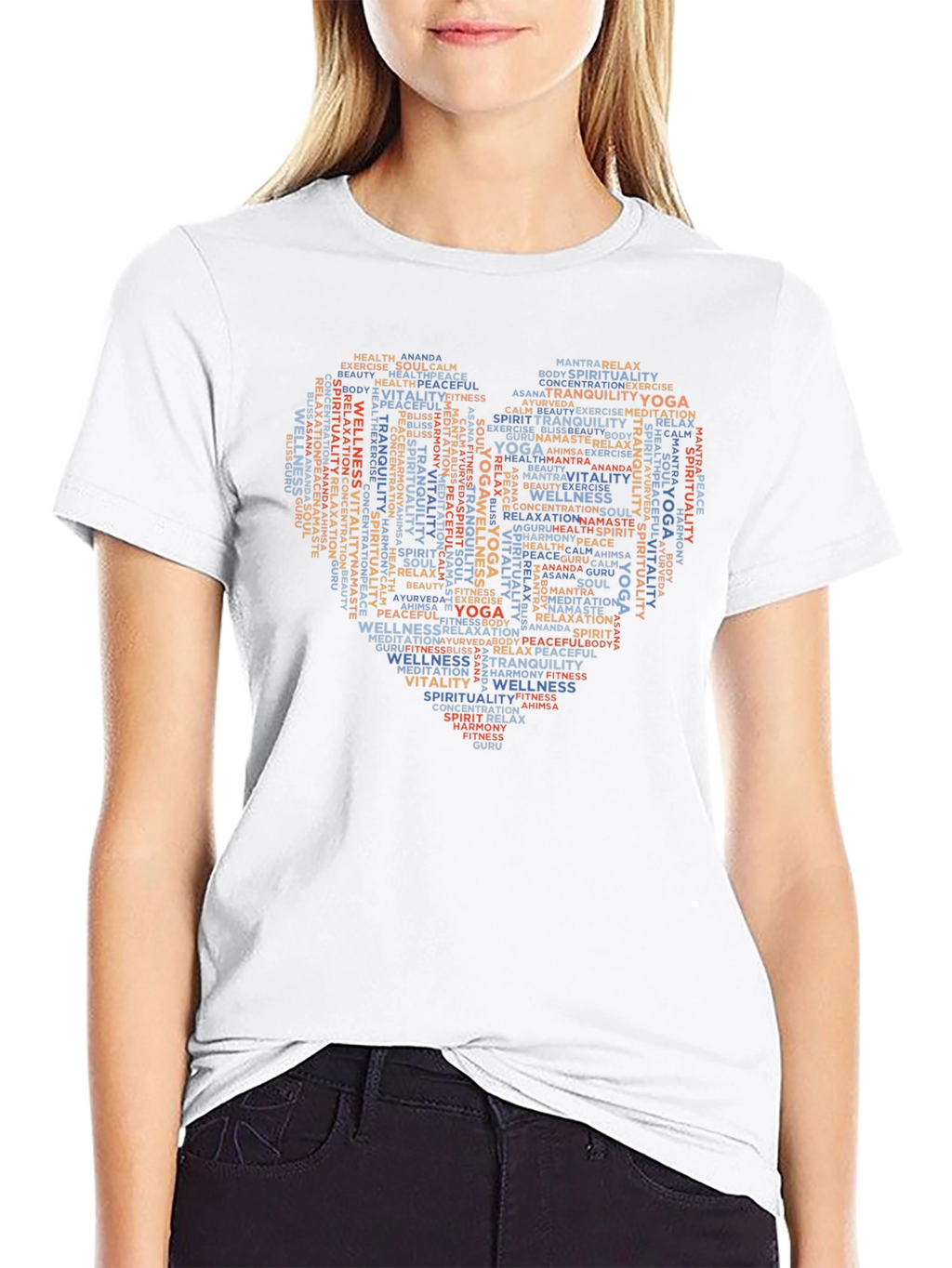 Yoga Heart T-Shirt - Wellness & Spirituality Design