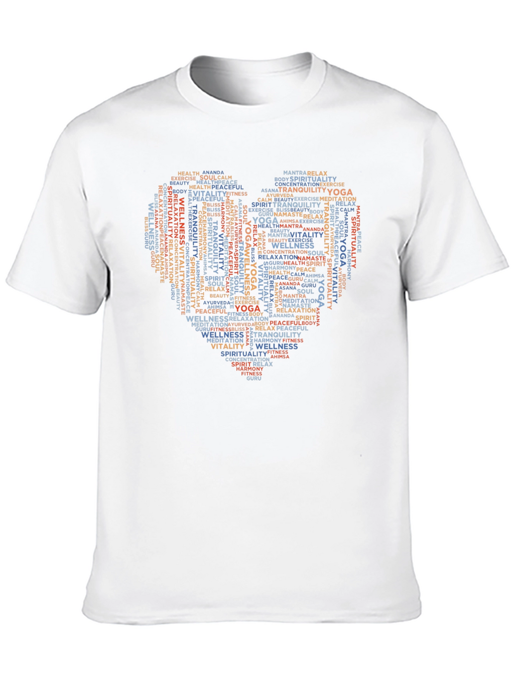 Yoga Heart T-Shirt - Wellness & Spirituality Design
