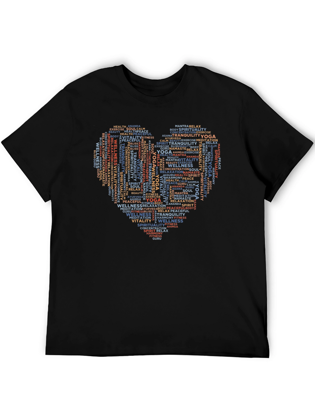 Yoga Heart T-Shirt - Wellness & Spirituality Design