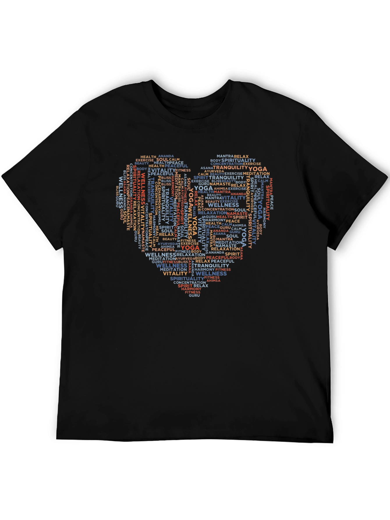 Yoga Heart T-Shirt - Wellness & Spirituality Design