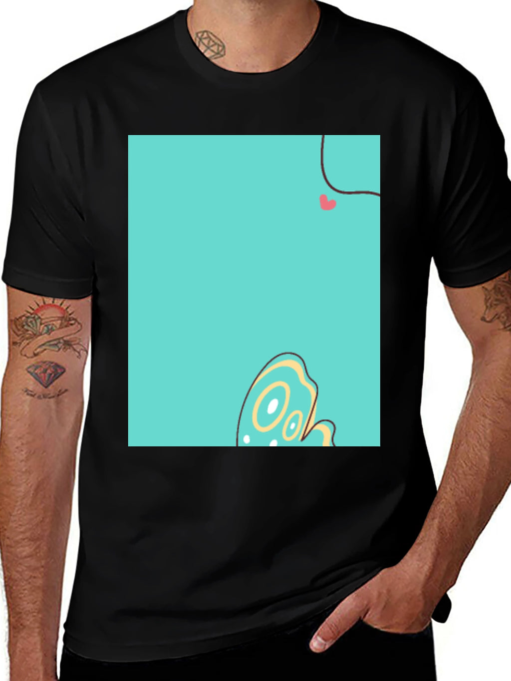 Funky Graphic Print Crew Neck T-Shirt