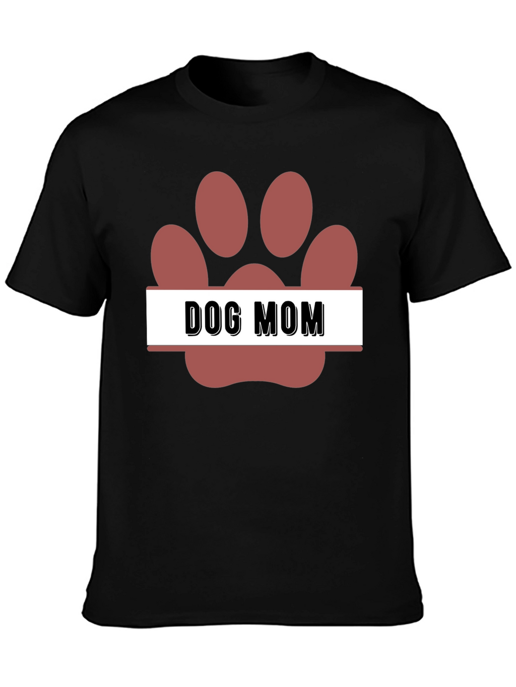 Dog Mom Paw Print T-Shirt
