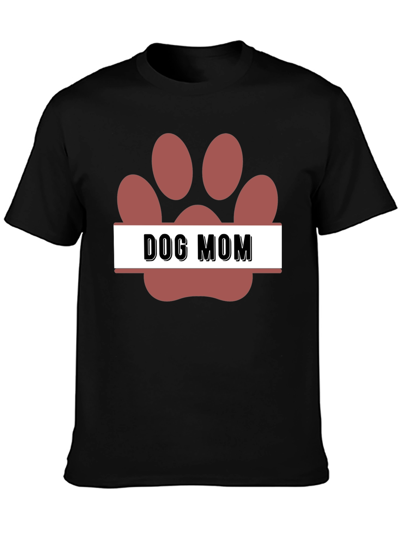 Dog Mom Paw Print T-Shirt