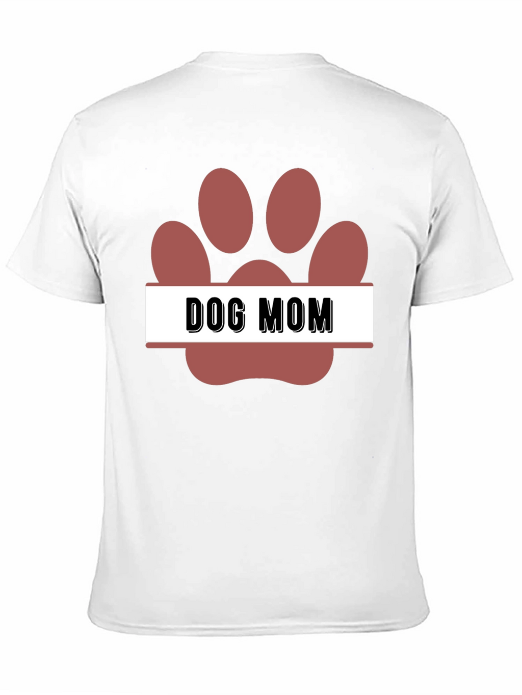 Dog Mom Paw Print T-Shirt