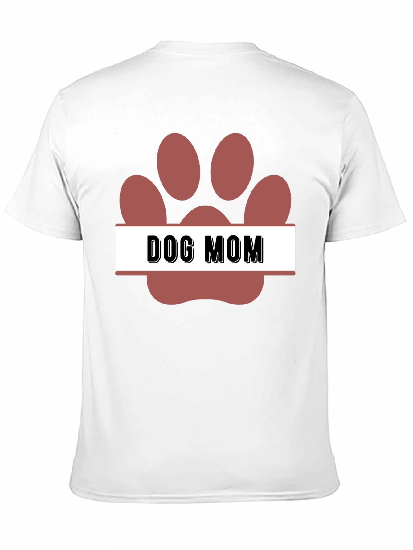 Dog Mom Paw Print T-Shirt