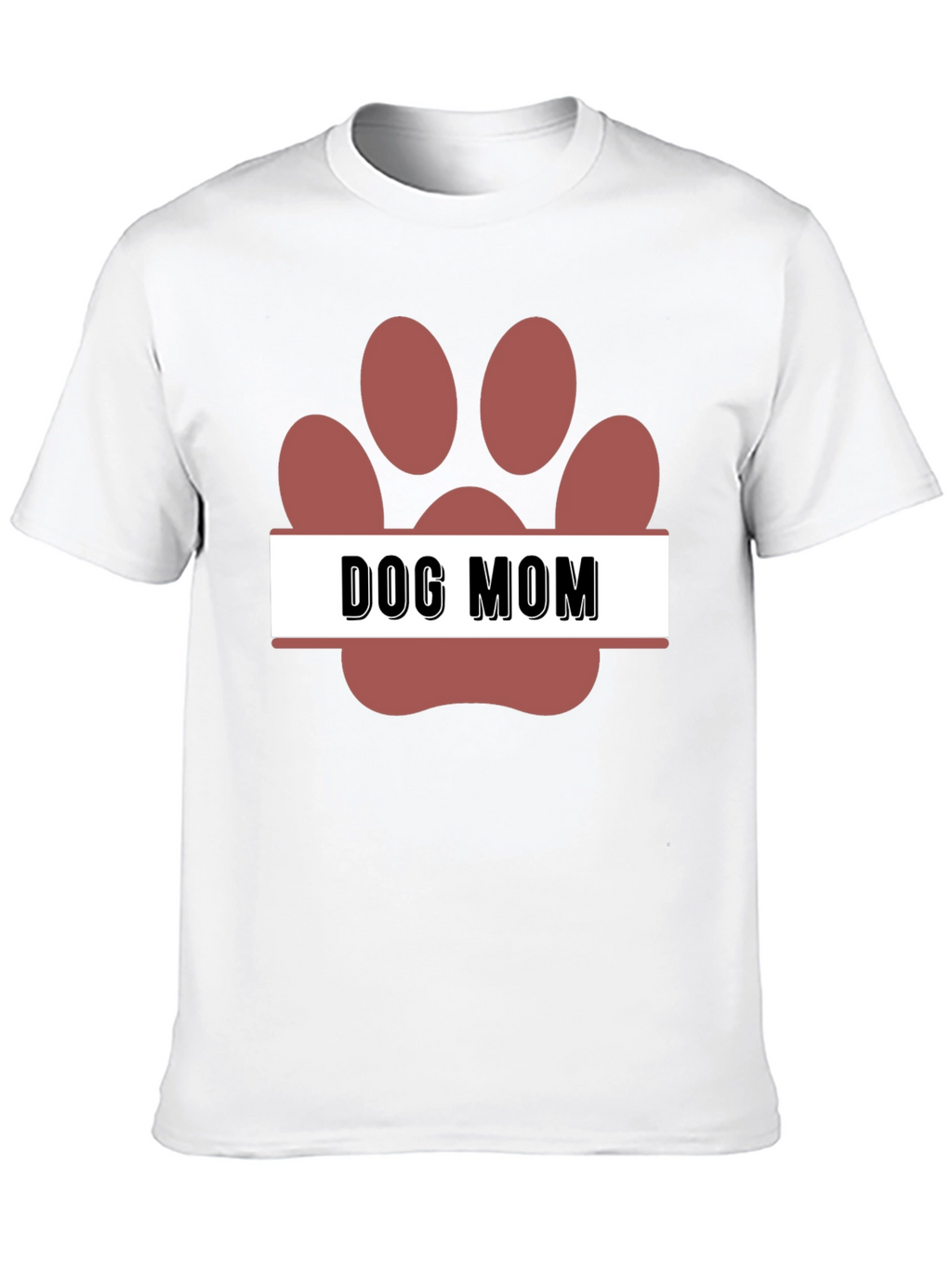 Dog Mom Paw Print T-Shirt