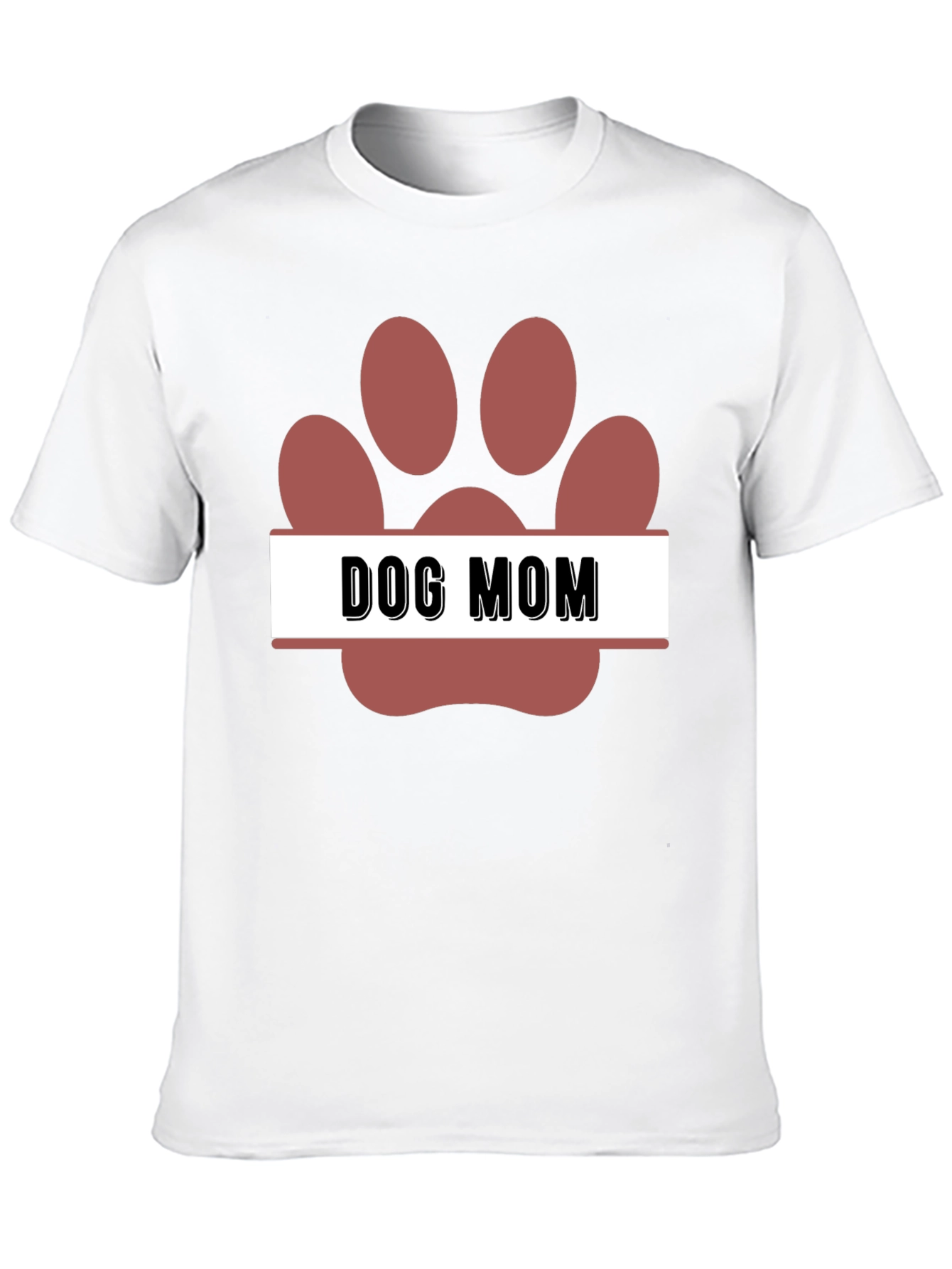 Dog Mom Paw Print T-Shirt