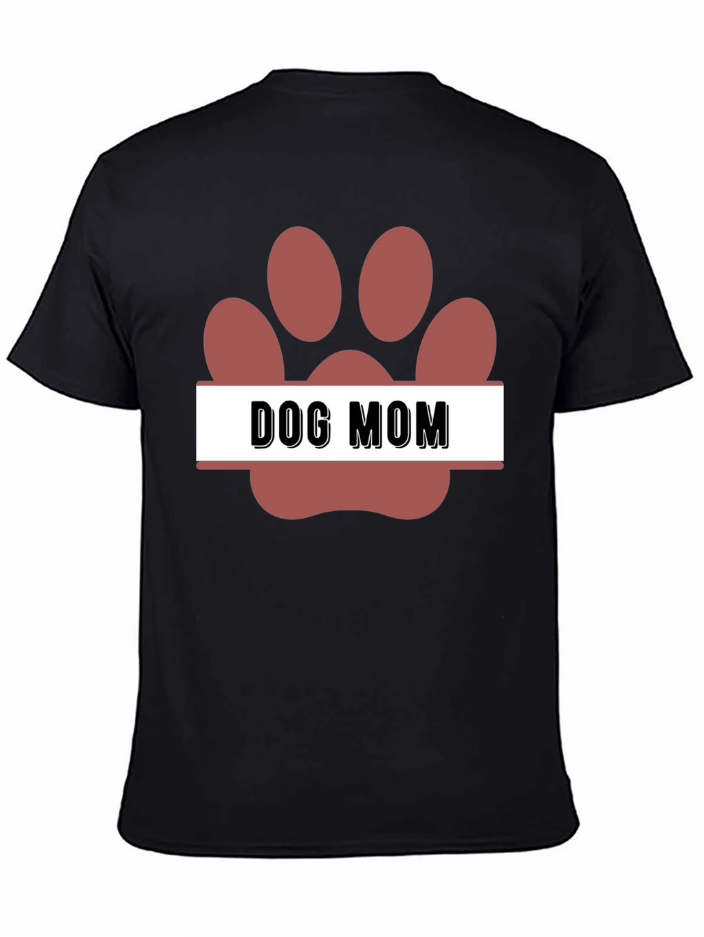 Dog Mom Paw Print T-Shirt