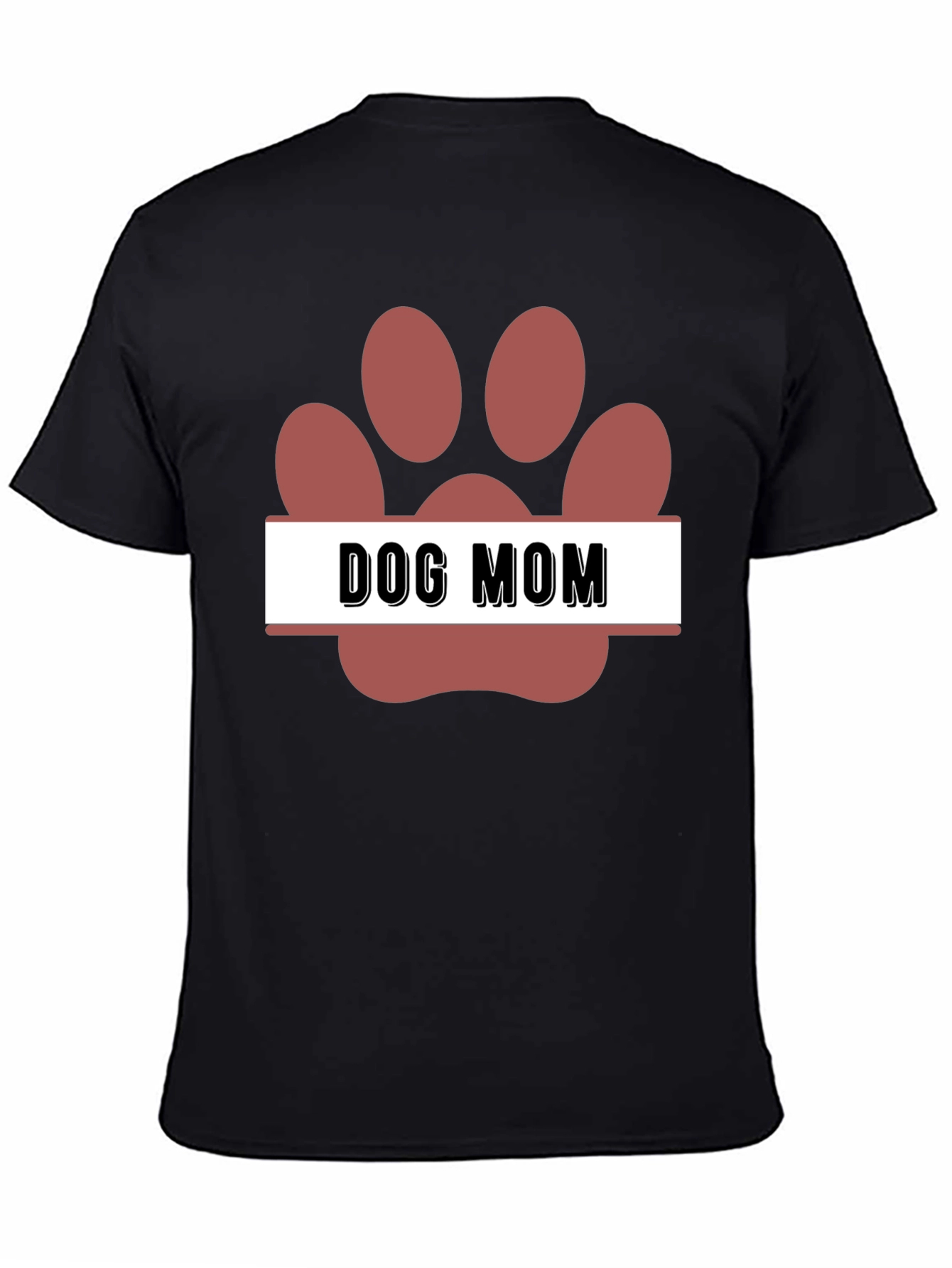 Dog Mom Paw Print T-Shirt