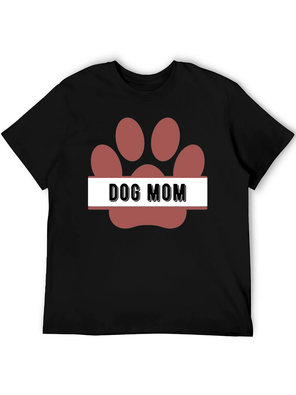 Dog Mom Paw Print T-Shirt