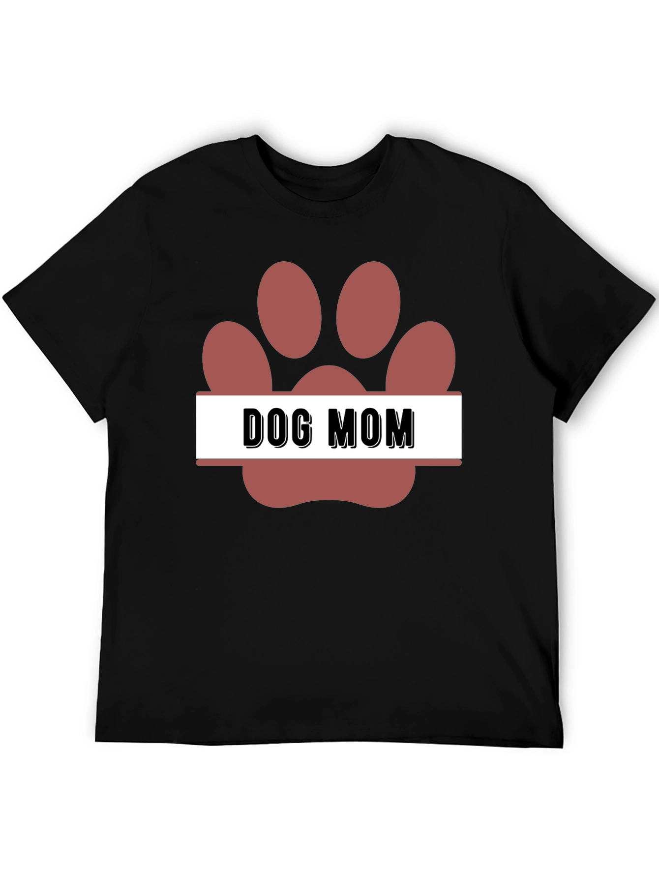 Dog Mom Paw Print T-Shirt
